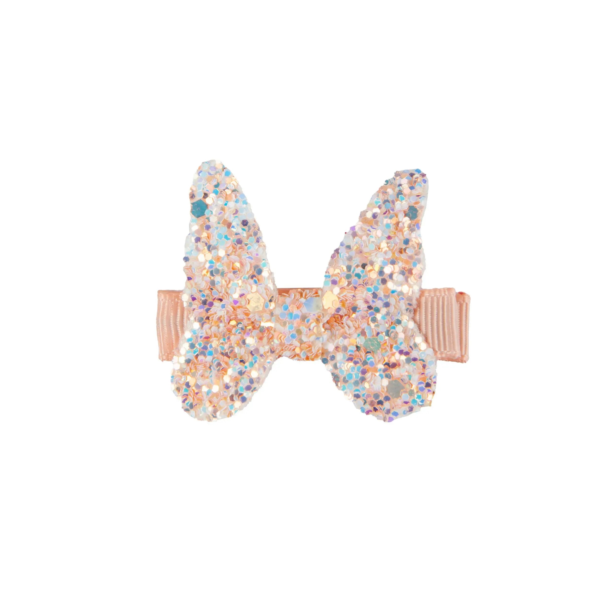 Great Pretenders Boutique Hårklämma Fjäril Glitter Rosa